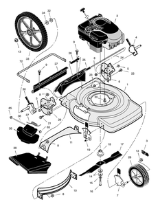 Part Location Diagram of F-02406M Murray Instruction Book